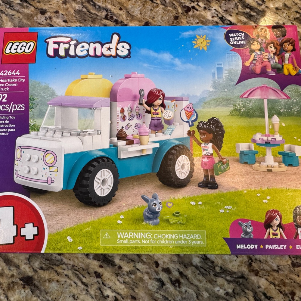 LEGO Friends Ice Cream Van Set - Blue, Pink, Yellow
